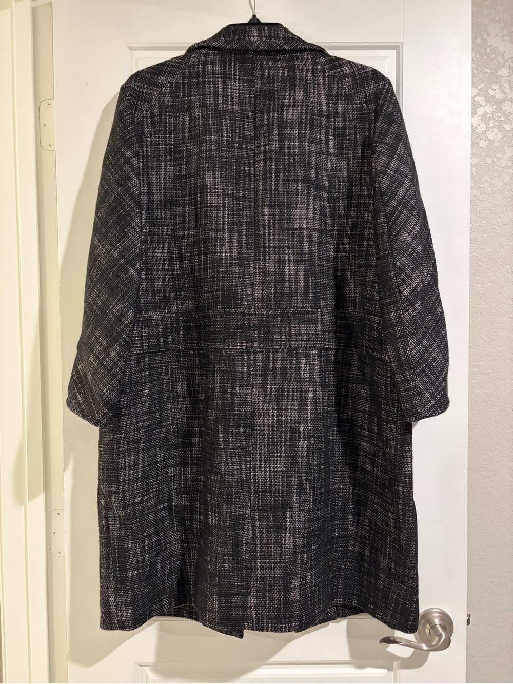 💕Marc Jacobs | Women’s Runway Tweed Lady Moto Long Coat with Zip Pockets | Sz 12 - Picture 2 of 10